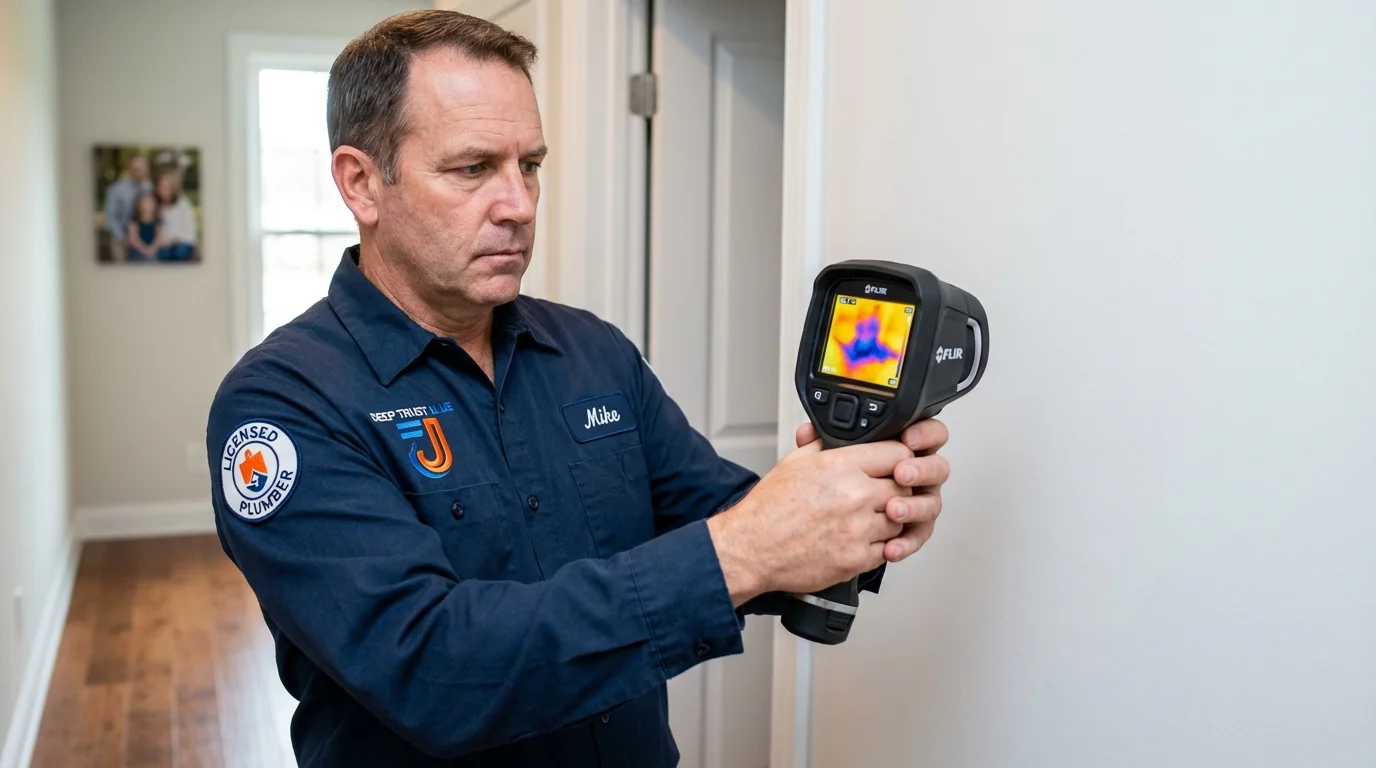 Thermal imaging leak detection by Johns Plumbing LLC in Lambert